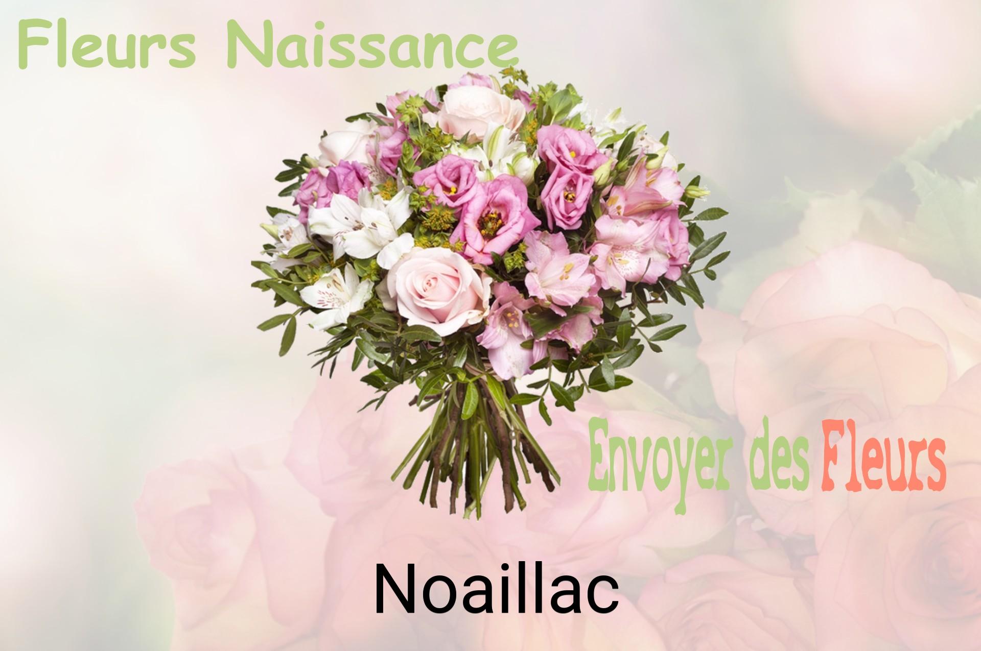 Bouquet de fleurs de naissance livré à Noaillac